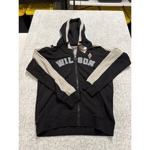 FISLL WNBA Aja Wilson Las Vegas Aces Full Zip Hoodie Black Grey Mens Medium NEW